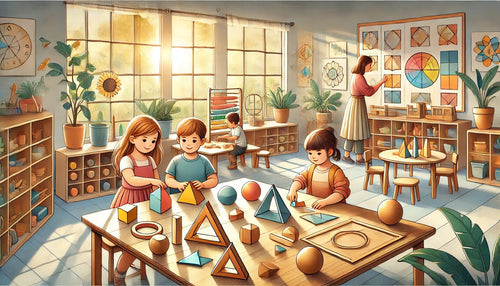 Découvrir la géométrie dans la méthode Montessori : un voyage sensoriel pour les enfants