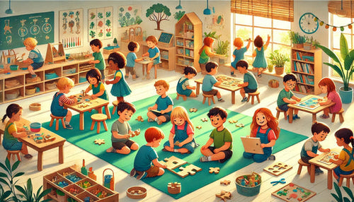 La pédagogie Montessori et l'importance de la coopération dans l'éducation des enfants