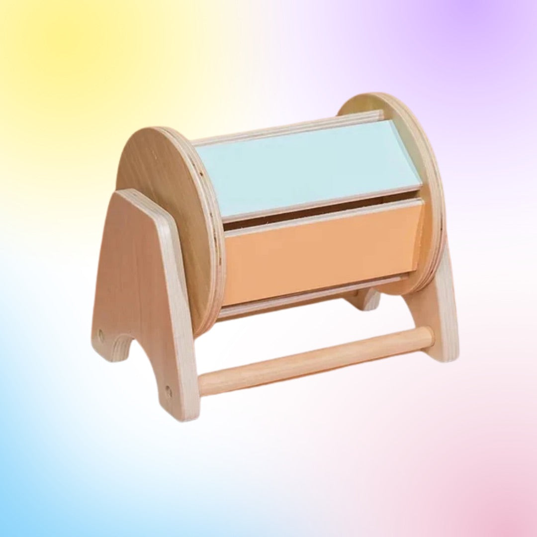 Boite en bois qui tourne Montessori