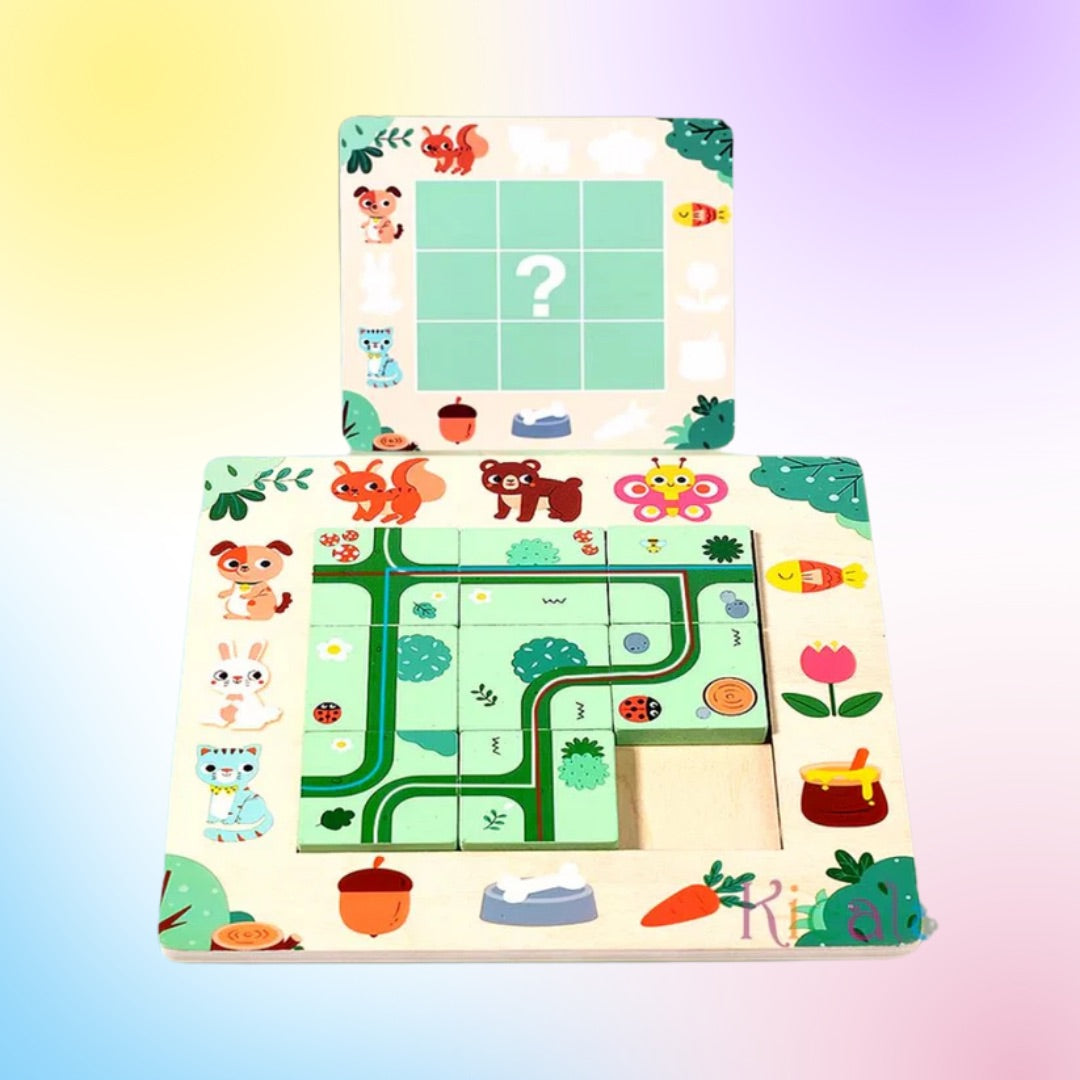 Labyrinthe en bois Montessori