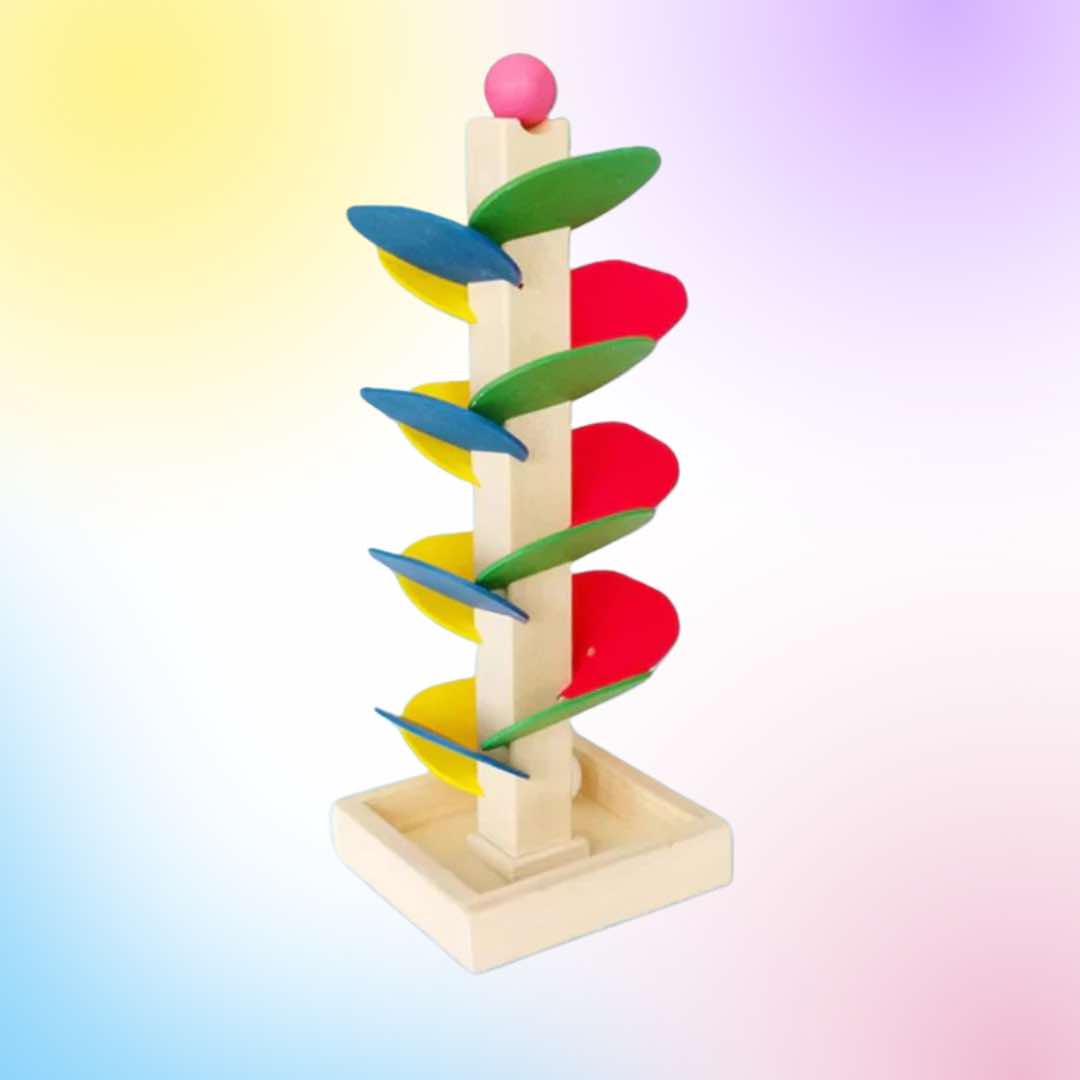 Arbre en bois avec billes Montessori