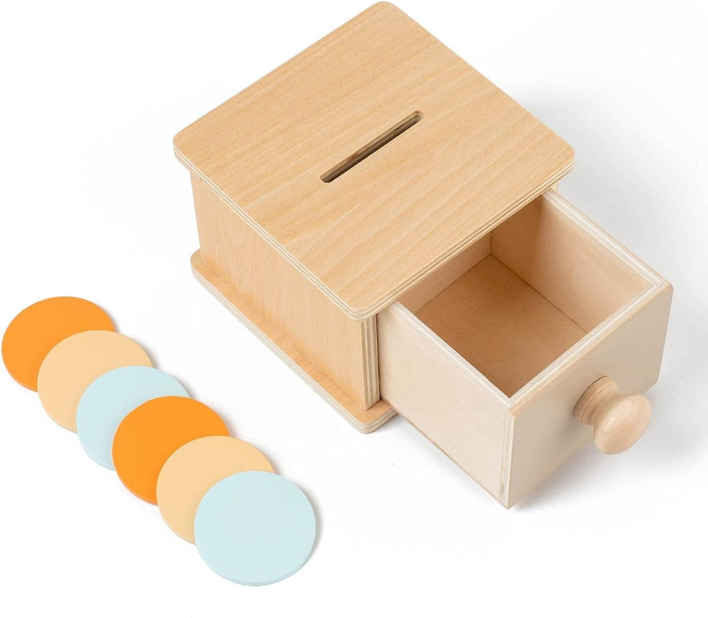 Boite en bois avec fente Montessori