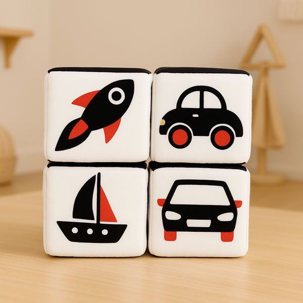 Cube noir et blanc Montessori