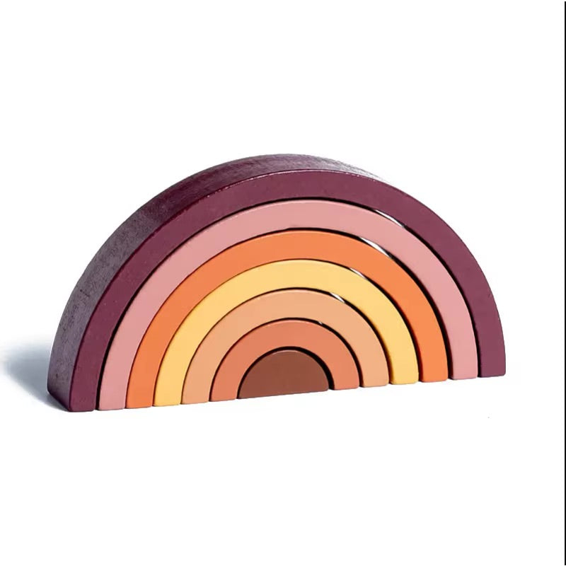 Arc en ciel en bois Montessori