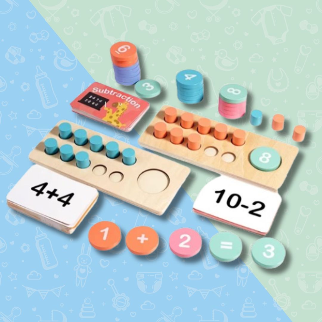 Jeu arithmétique en bois Montessori