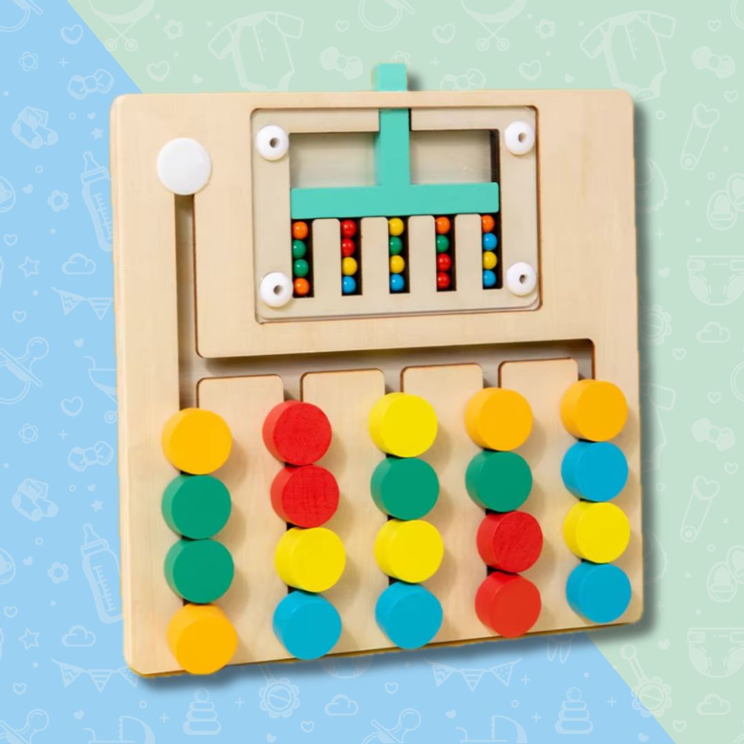 Casse tête billes en bois Montessori