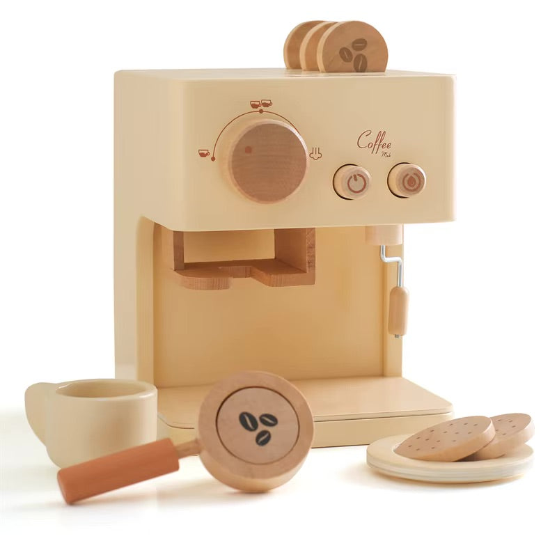 Machine à café en bois Montessori