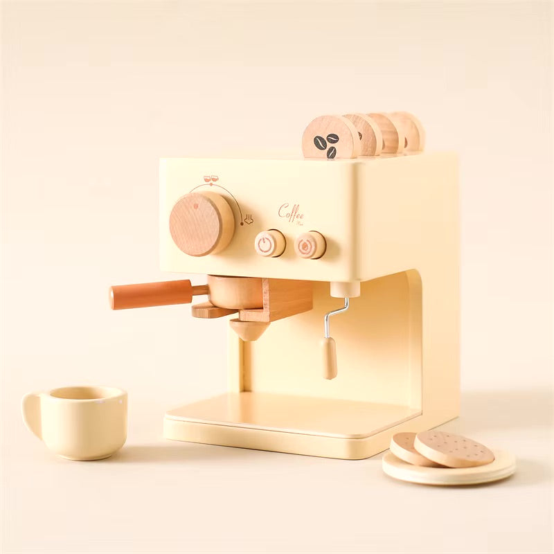 Machine à café en bois Montessori