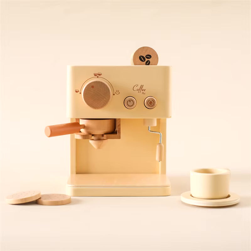 Machine à café en bois Montessori