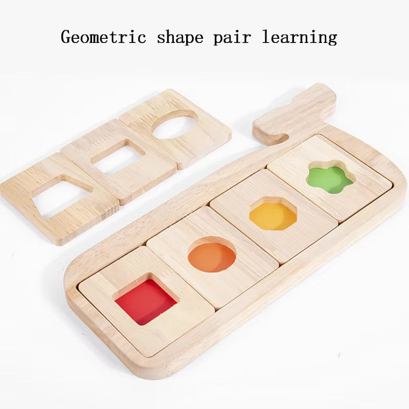 Casse tête forme et couleurs en bois Montessori