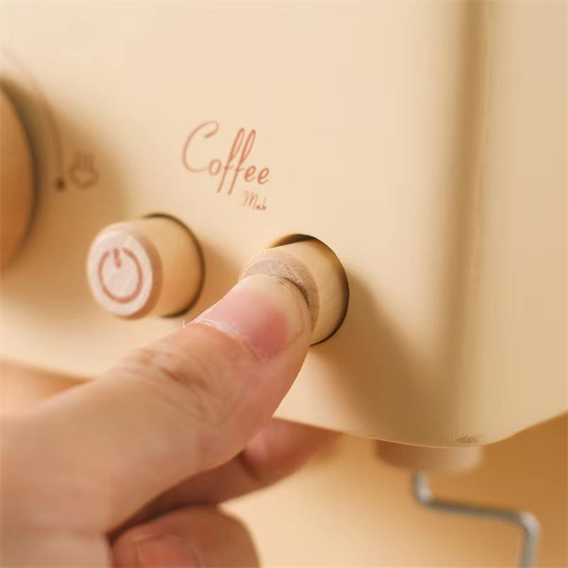Machine à café en bois Montessori