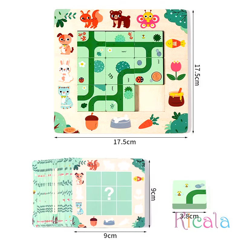 Labyrinthe en bois Montessori