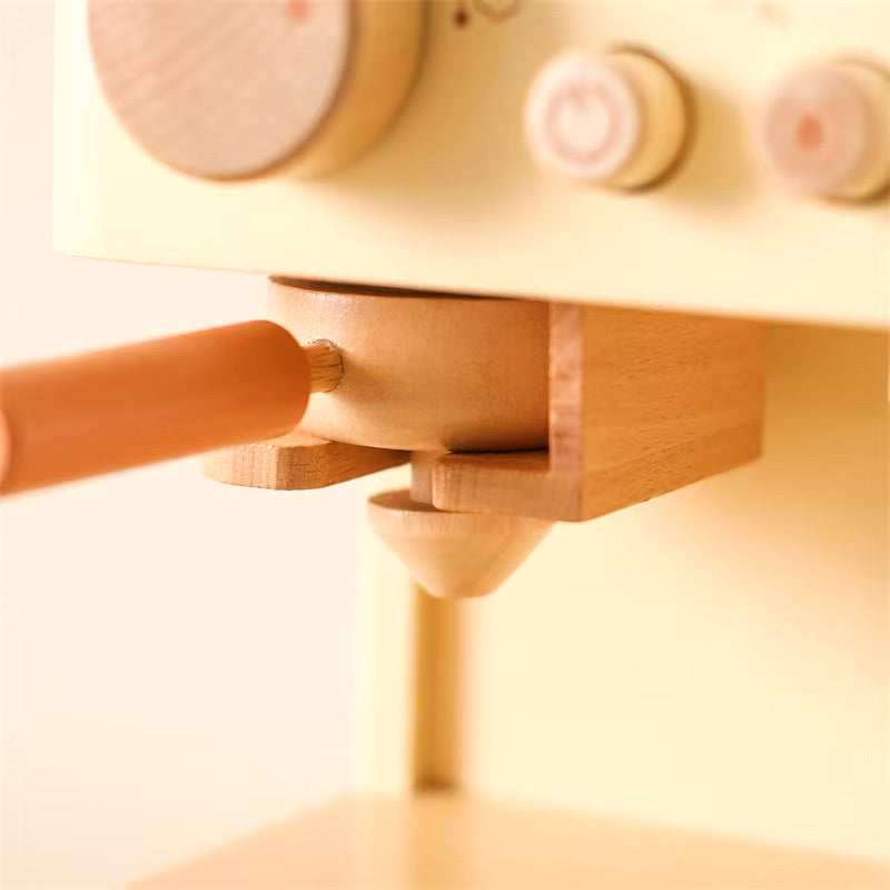 Machine à café en bois Montessori