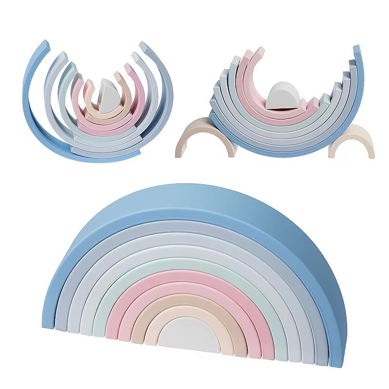 Arc en ciel en silicone Montessori