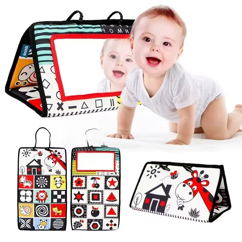 Tapis miroir noir et blanc Montessori