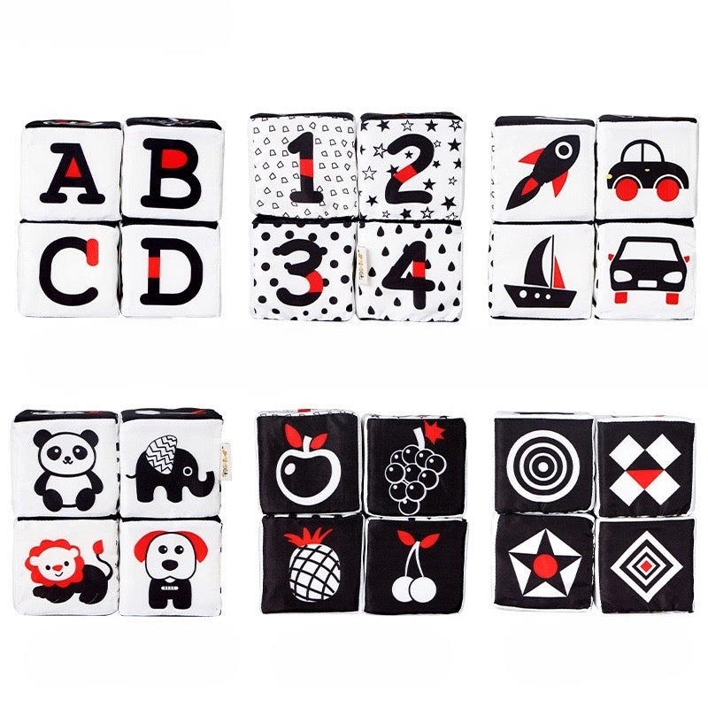 Cube noir et blanc Montessori