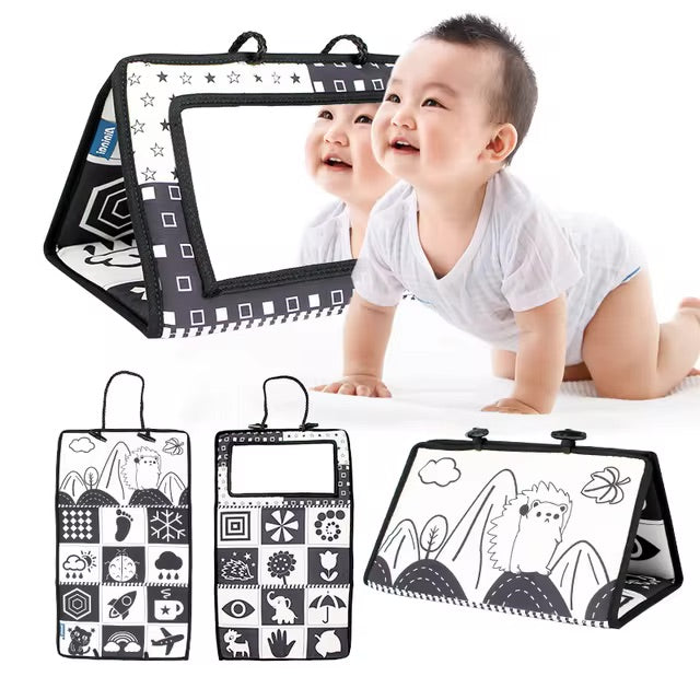 Tapis miroir noir et blanc Montessori