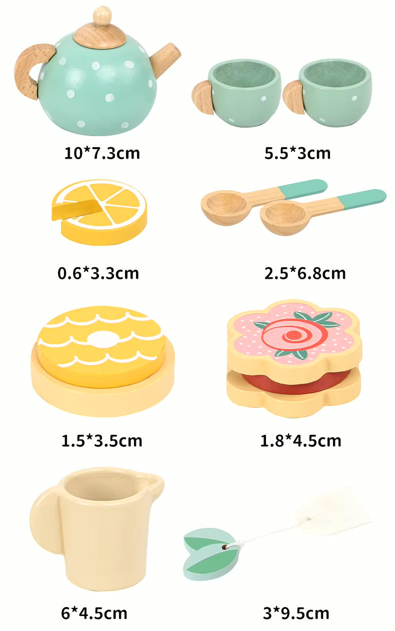 Service de thé en bois Montessori