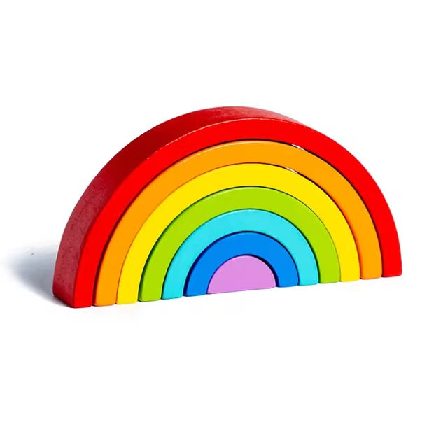 Arc en ciel en bois Montessori