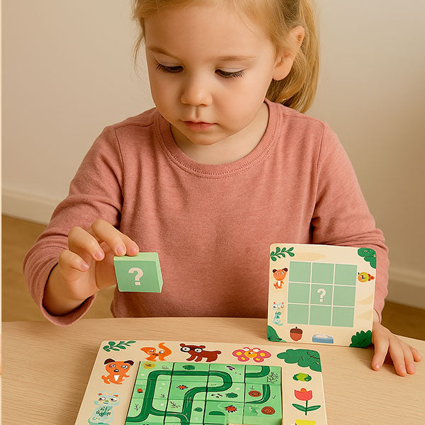 Labyrinthe en bois Montessori