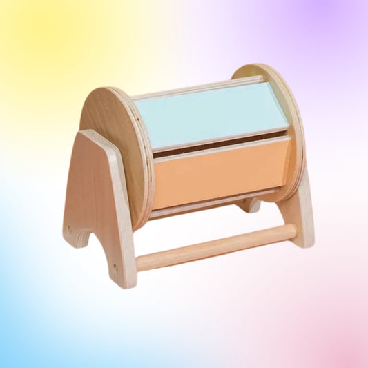 Boite en bois qui tourne Montessori