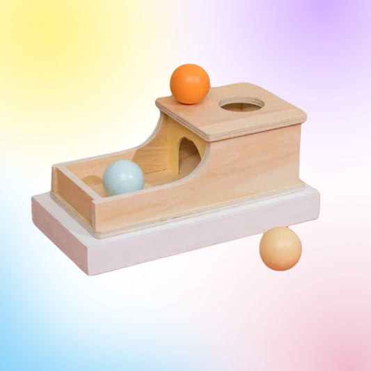 Boite en bois sans tiroir boules Montessori