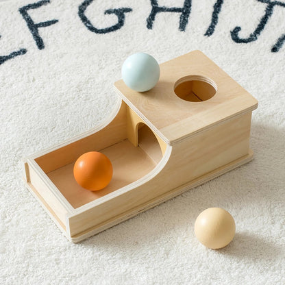 Boite en bois sans tiroir boules Montessori
