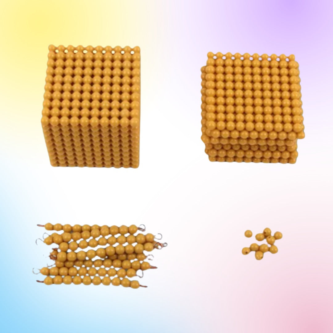 Cube de 1000 perles Montessori