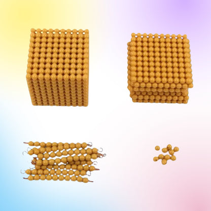 Cube de 1000 perles Montessori