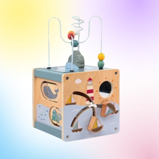 Cube en bois 5 en 1 Montessori