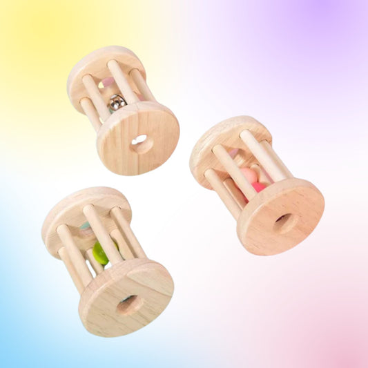 Hochet musical en bois Montessori