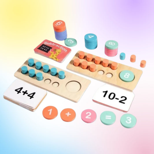 Jeu arithmétique en bois Montessori