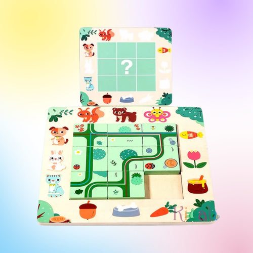 Labyrinthe en bois Montessori