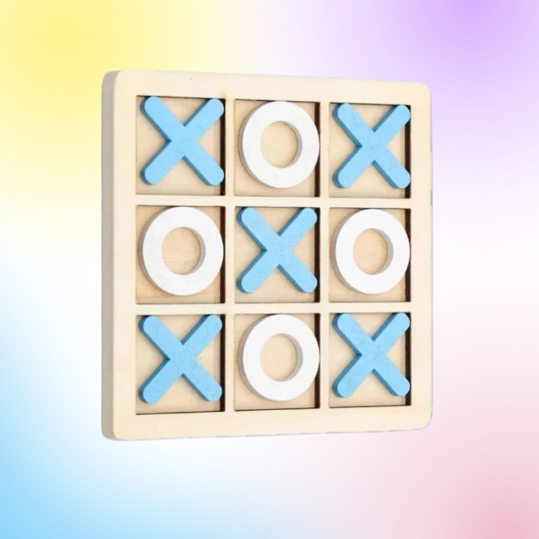 Morpion en bois Montessori