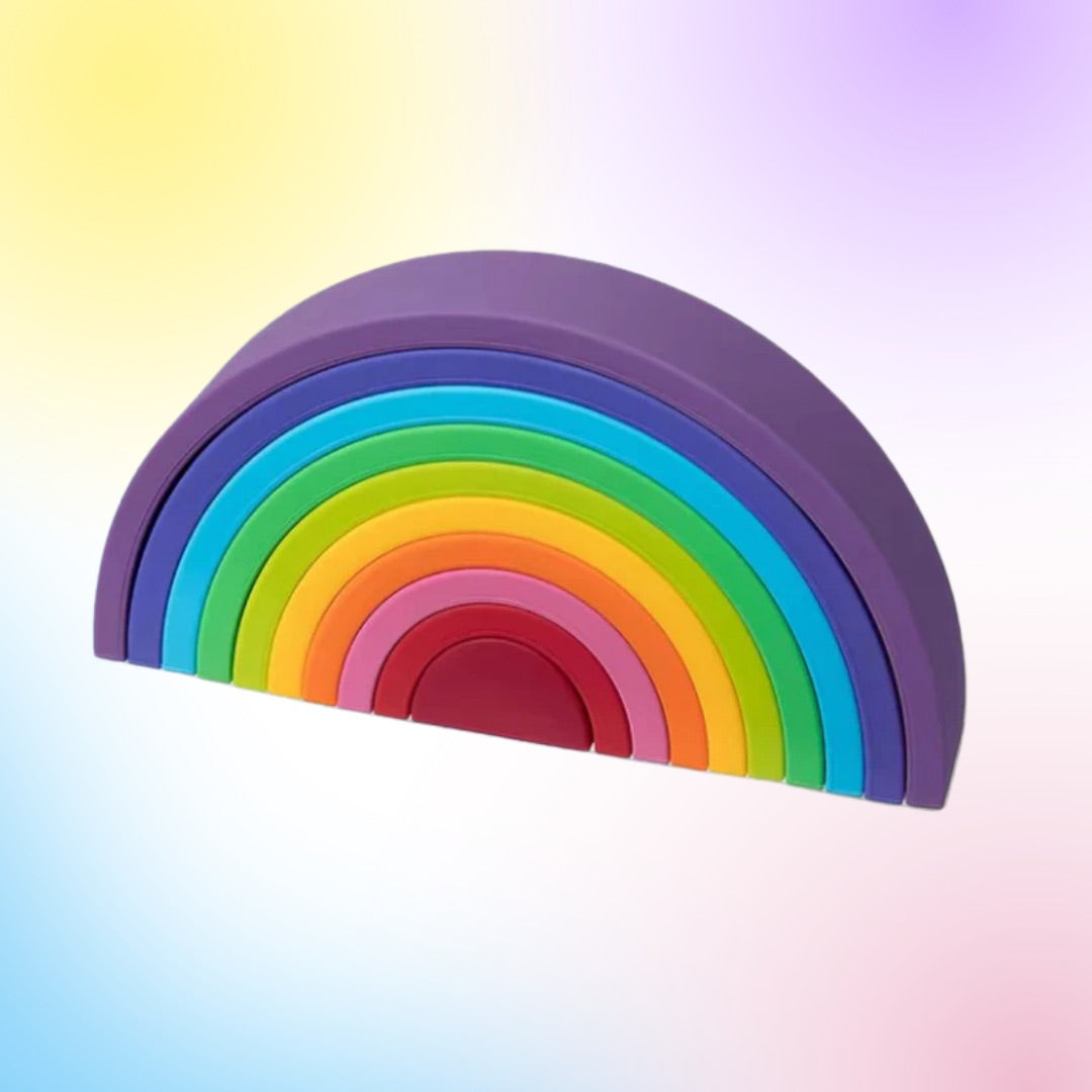 Arc en ciel en silicone Montessori