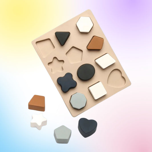 Puzzle Géometrique Montessori en Silicone