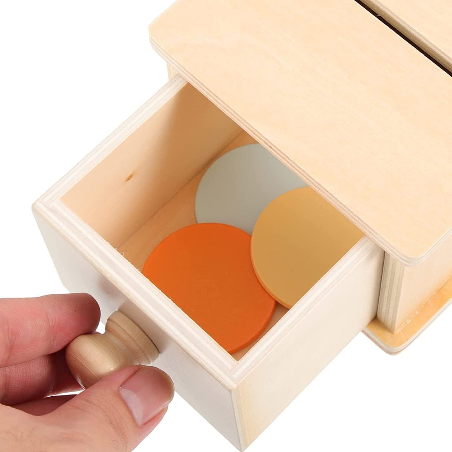 Boite en bois avec fente Montessori