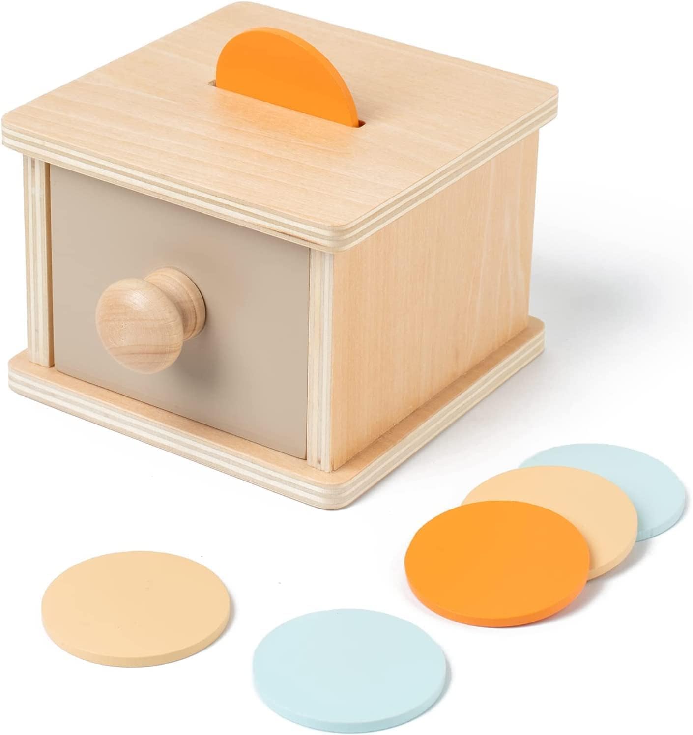 Boite en bois avec fente Montessori