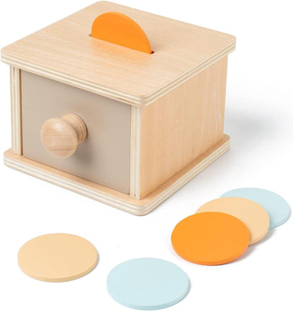 Boite en bois avec fente Montessori