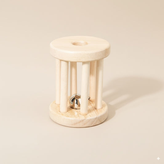 Hochet musical en bois Montessori