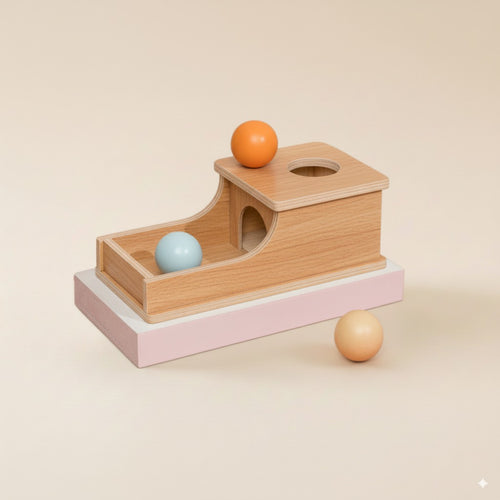 Boite en bois sans tiroir boules Montessori