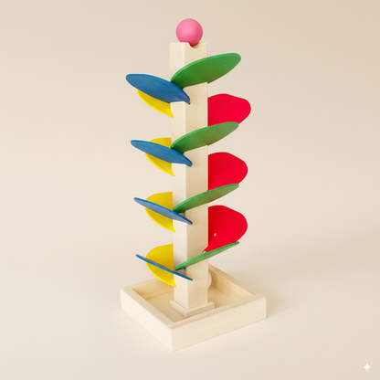 Arbre en bois avec billes Montessori