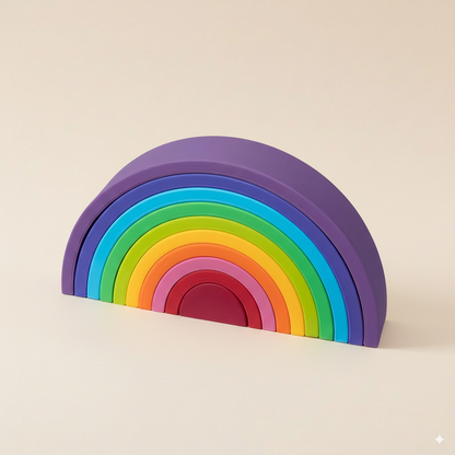 Arc en ciel en silicone Montessori
