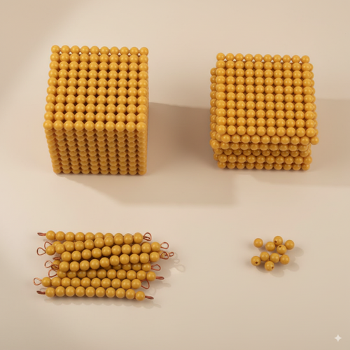 Cube de 1000 perles Montessori
