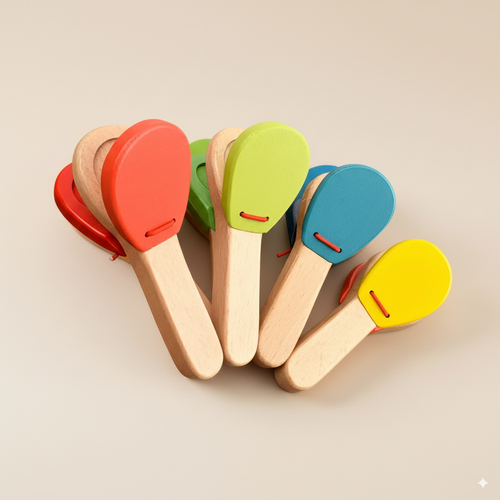 Castagnettes en bois Montessori