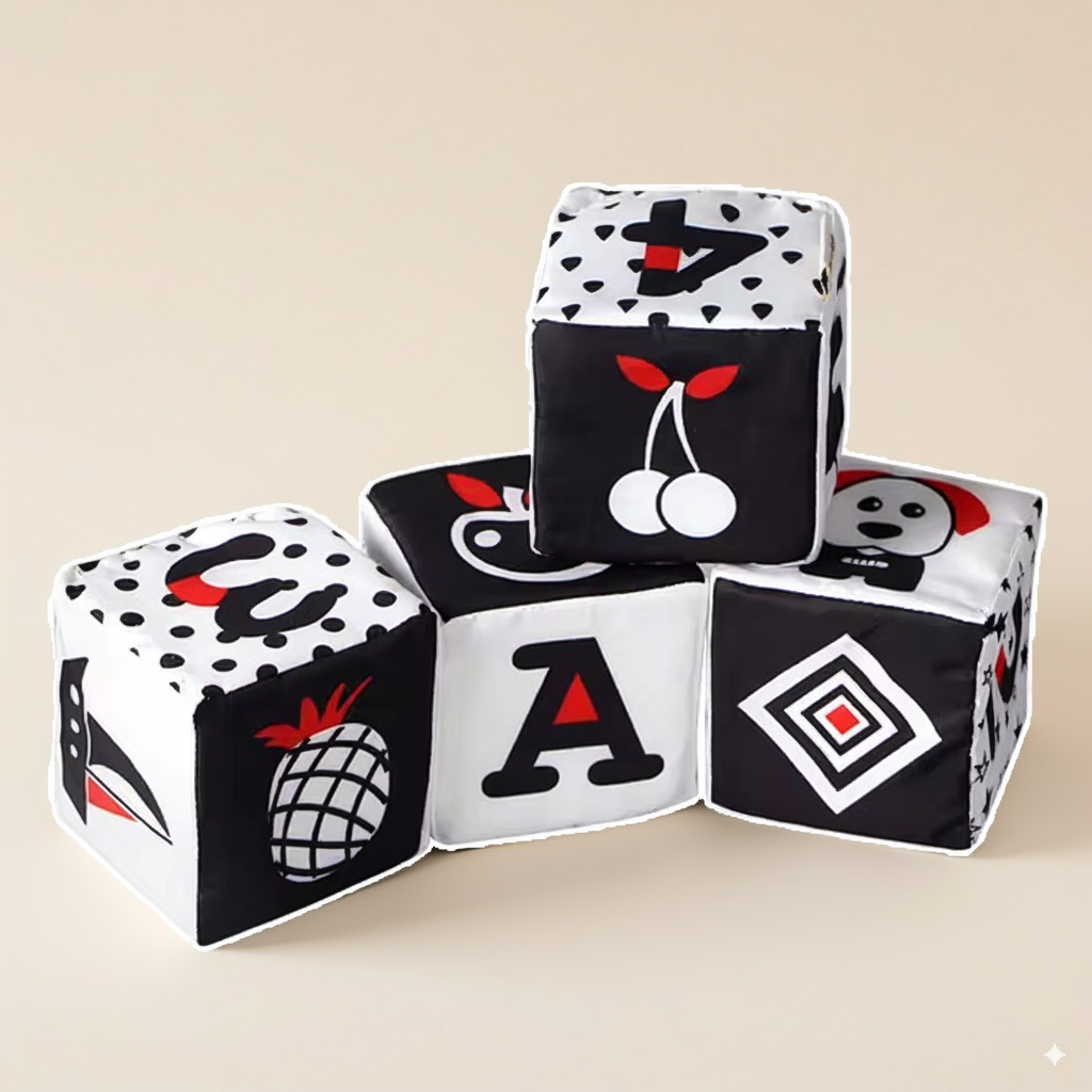 Cube noir et blanc Montessori