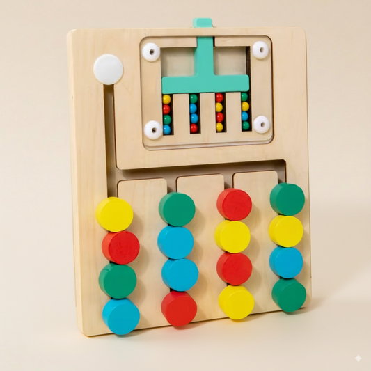 Casse tête billes en bois Montessori