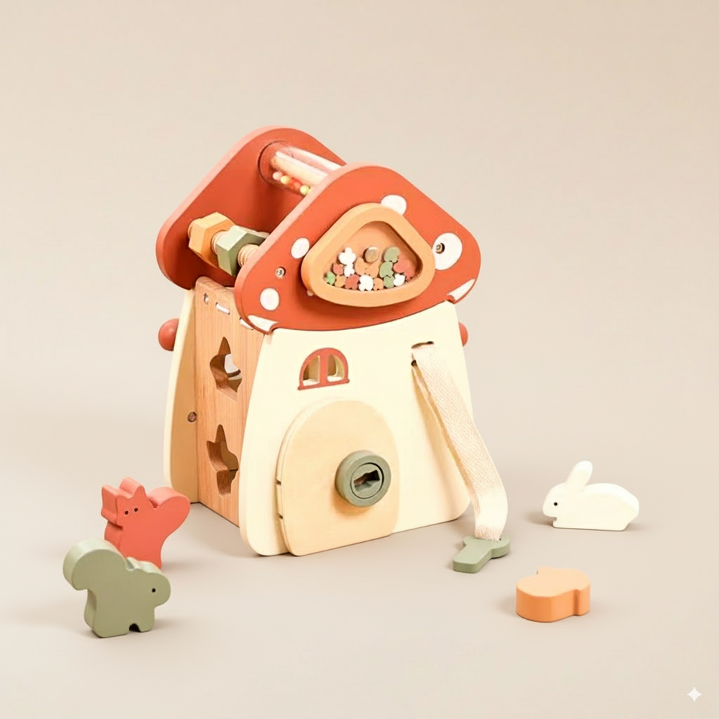 Champignon en bois Montessori