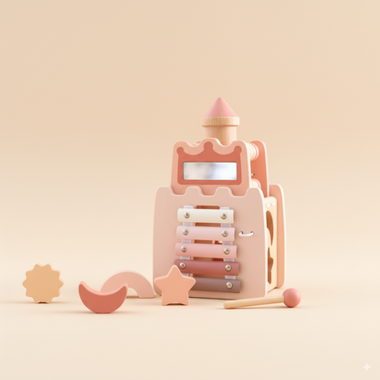 Chateau en bois Montessori