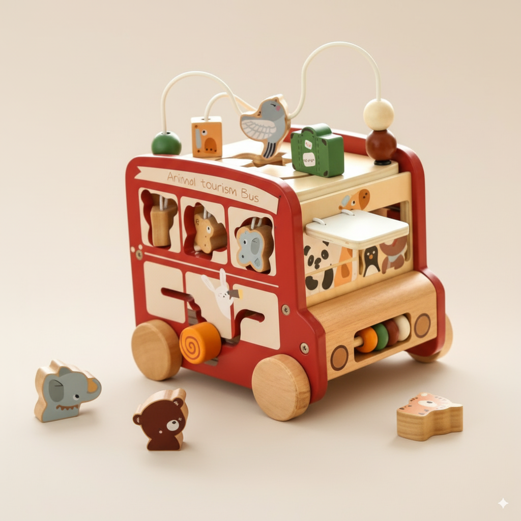 Voiture en bois Montessori
